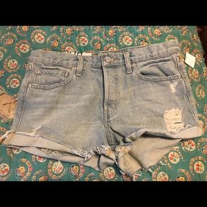 NWT BDG MID RISE DISTRESSED SHORTS